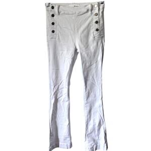 Kancan Stretch Bell Flare Bottom White Hippie Jeans Size 9 / 28